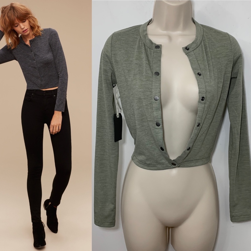 NWT Aritzia Wilfred free Edurne T-shirt cardigan